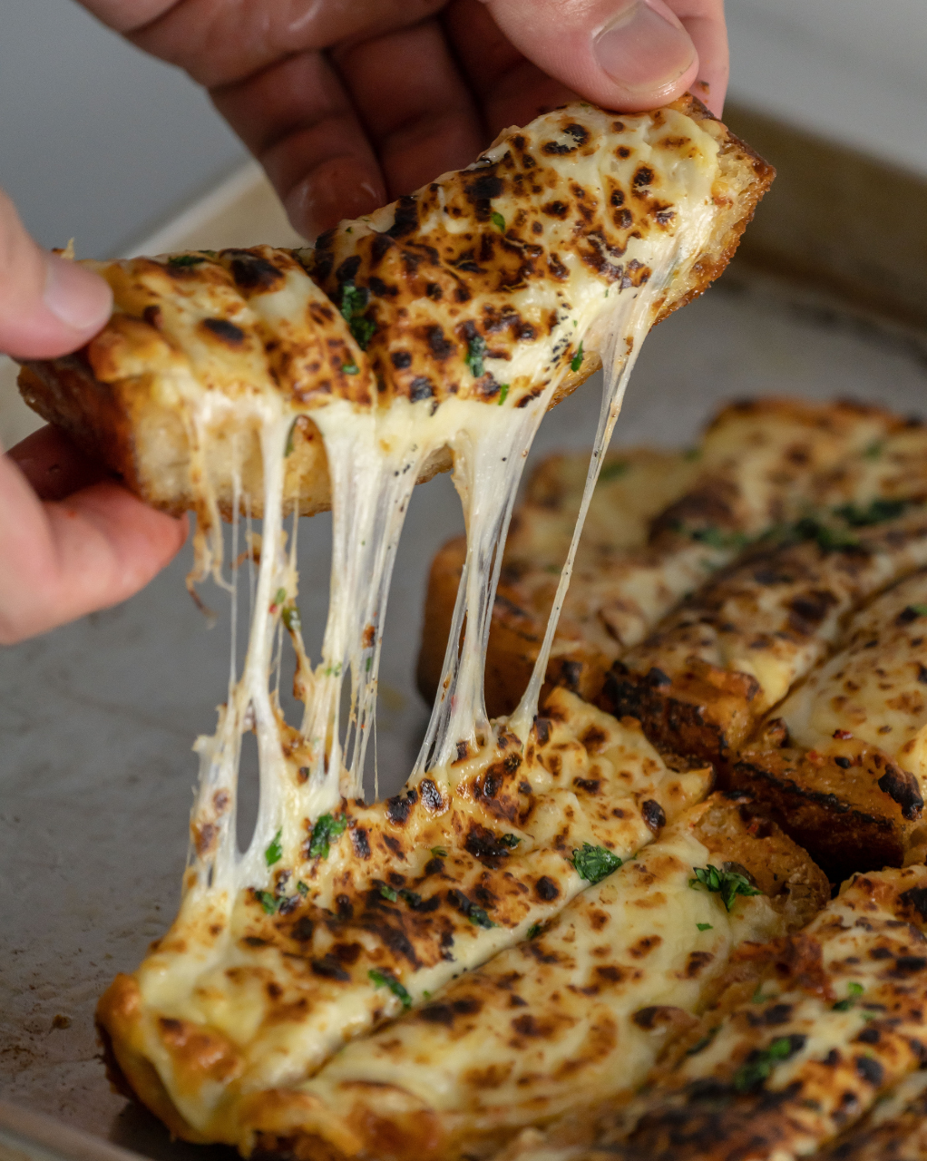 GOCHUJANG GARLIC CHEESE FOCACCIA